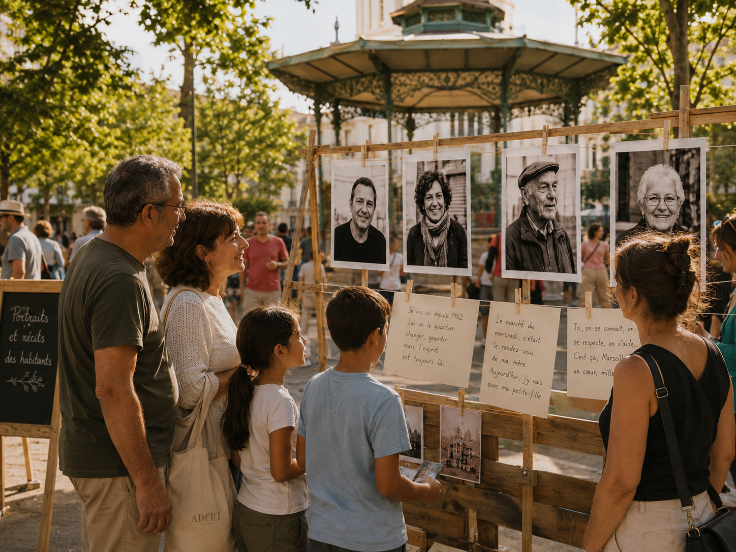 Portraits et récits des habitants du quartier